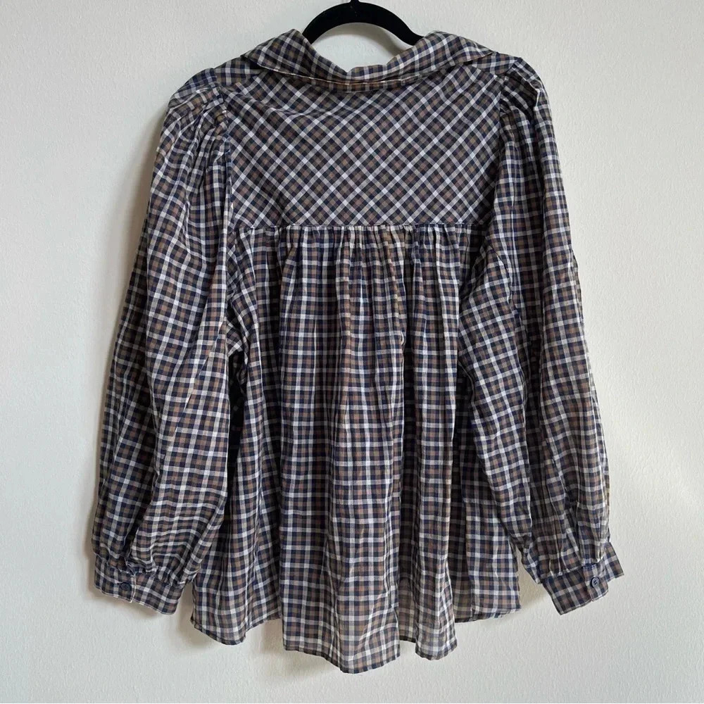 SAMSOE SAMSOE Opal Plaid Shirt in Clay - Picture 3 of 3